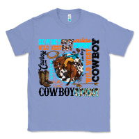 Colony Blue western cowboy wild west Classic Tee - texasbilliewilder