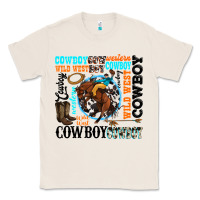 Natural western cowboy wild west Classic Tee - texasbilliewilder