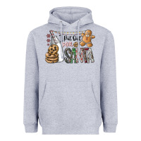 Heather Grey i put out for santa Heavyweight Hoodie - CowhideDigitalArt
