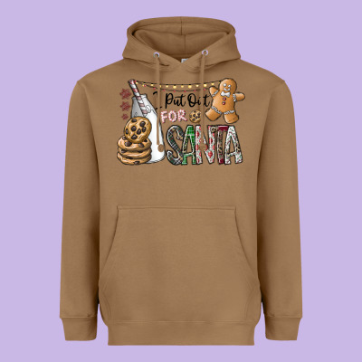 I Put Out For Santa Heavyweight Hoodie Designed By Cowhidedigitalart