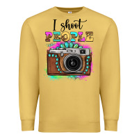 Antique Gold i shoot people tie dye gemstone vintage camera Premium Sweatshirt - FaDigitalArtStudio