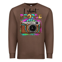 Chestnut i shoot people tie dye gemstone vintage camera Premium Sweatshirt - FaDigitalArtStudio