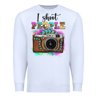 White i shoot people tie dye gemstone vintage camera Premium Sweatshirt - FaDigitalArtStudio