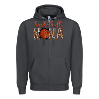 Smoke basketball nana with leopard Zipper Hoodie - texasbilliewilder