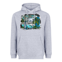 Heather Grey summer vibes Heavyweight Hoodie - SublimationCraftShop