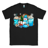 Black winter snowman coffee cups Classic Tee - Zillion Design Studio