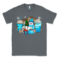 Charcoal Heather winter snowman coffee cups Classic Tee - Zillion Design Studio