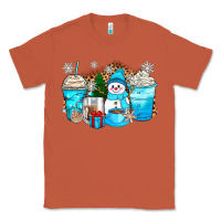 Copper winter snowman coffee cups Classic Tee - Zillion Design Studio