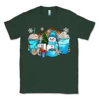 Sports Green winter snowman coffee cups Classic Tee - Zillion Design Studio