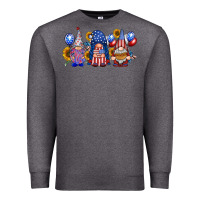 Charcoal Heather america gnomes Premium Sweatshirt - RacoonDesign