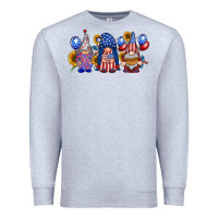 Heather Grey america gnomes Premium Sweatshirt - RacoonDesign