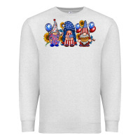 Oatmeal Heather america gnomes Premium Sweatshirt - RacoonDesign
