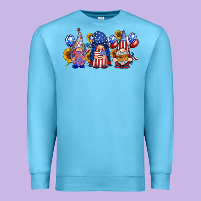 America Gnomes Premium Sweatshirt Designed By Racoondesign