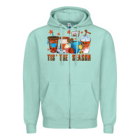 Seafoam basketball tisthe season coffee cups Zipper Hoodie - texasbilliewilder