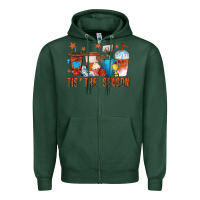 Sports Green basketball tisthe season coffee cups Zipper Hoodie - texasbilliewilder