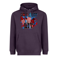 Plum Let's get lit 4th of july Heavyweight Hoodie - CowGirlArtShop