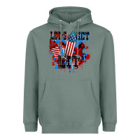 Sage Let's get lit 4th of july Heavyweight Hoodie - CowGirlArtShop