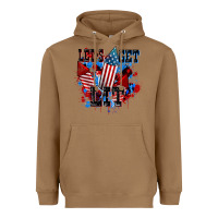 Toasted Coconut Let's get lit 4th of july Heavyweight Hoodie - CowGirlArtShop