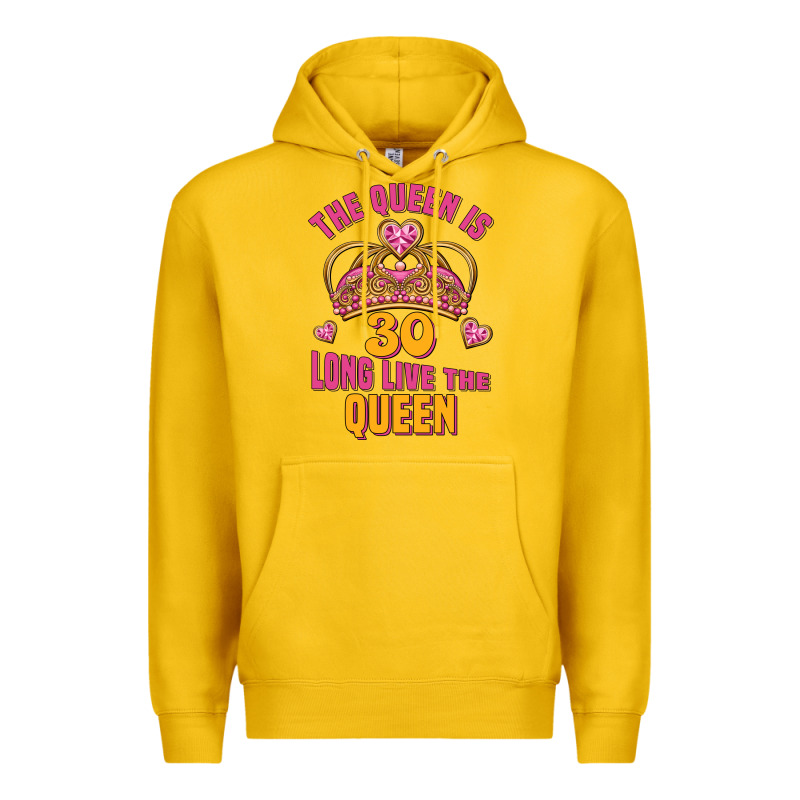 The Queen Is 30 Long Live The Queen Premium Hoodie by Jasminsmagicworld | Teevron