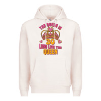 Pale Pink the queen is 30 long live the queen Premium Hoodie - Jasminsmagicworld