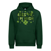 Forest Green kiss me i'm irish Urban Hoodie - MaliasSmallBusiness