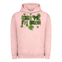Pigment Salmon kiss me i'm irish Urban Hoodie - MaliasSmallBusiness