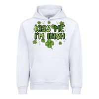 White kiss me i'm irish Urban Hoodie - MaliasSmallBusiness