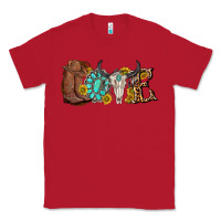 Red western love bull skull with gemstone and sunflowe Classic Tee - texasbilliewilder