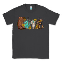 Smoke western love bull skull with gemstone and sunflowe Classic Tee - texasbilliewilder