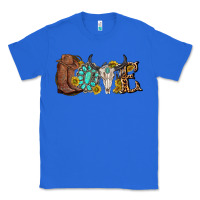 True Royal western love bull skull with gemstone and sunflowe Classic Tee - texasbilliewilder