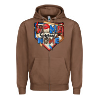 Chestnut home sweet home baseball Zipper Hoodie - Zillion Design Studio