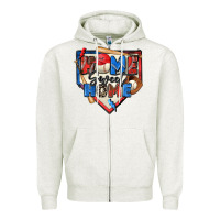 Oatmeal Heather home sweet home baseball Zipper Hoodie - Zillion Design Studio