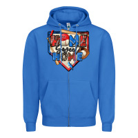 True Royal home sweet home baseball Zipper Hoodie - Zillion Design Studio