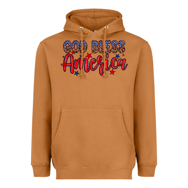God Bless America Heavyweight Hoodie by Neo Western | Teevron