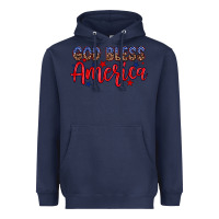 Navy God bless America Heavyweight Hoodie - Neo Western