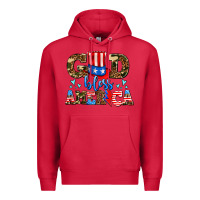 Cardinal god bless america Premium Hoodie - AdoDesignShop