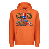 Carrot god bless america Premium Hoodie - AdoDesignShop