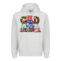 Dove Grey god bless america Premium Hoodie - AdoDesignShop