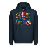 Navy god bless america Premium Hoodie - AdoDesignShop