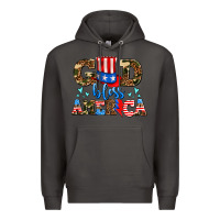 Smoke god bless america Premium Hoodie - AdoDesignShop
