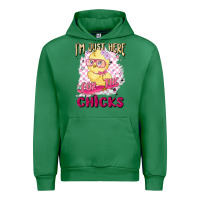 Emerald i'm just here for the chicks Urban Hoodie - MaliasSmallBusiness
