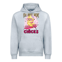 Heather Grey i'm just here for the chicks Urban Hoodie - MaliasSmallBusiness
