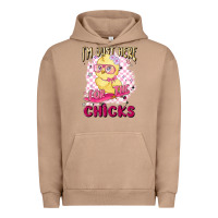 Pigment Burro i'm just here for the chicks Urban Hoodie - MaliasSmallBusiness