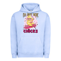 Pigment Grape Ice i'm just here for the chicks Urban Hoodie - MaliasSmallBusiness