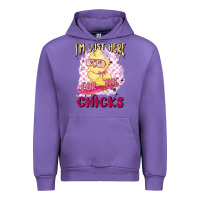 Tulip i'm just here for the chicks Urban Hoodie - MaliasSmallBusiness