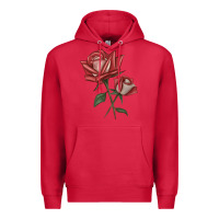 Cardinal love rose grandiflora rose Premium Hoodie - LillyAllenDesigns