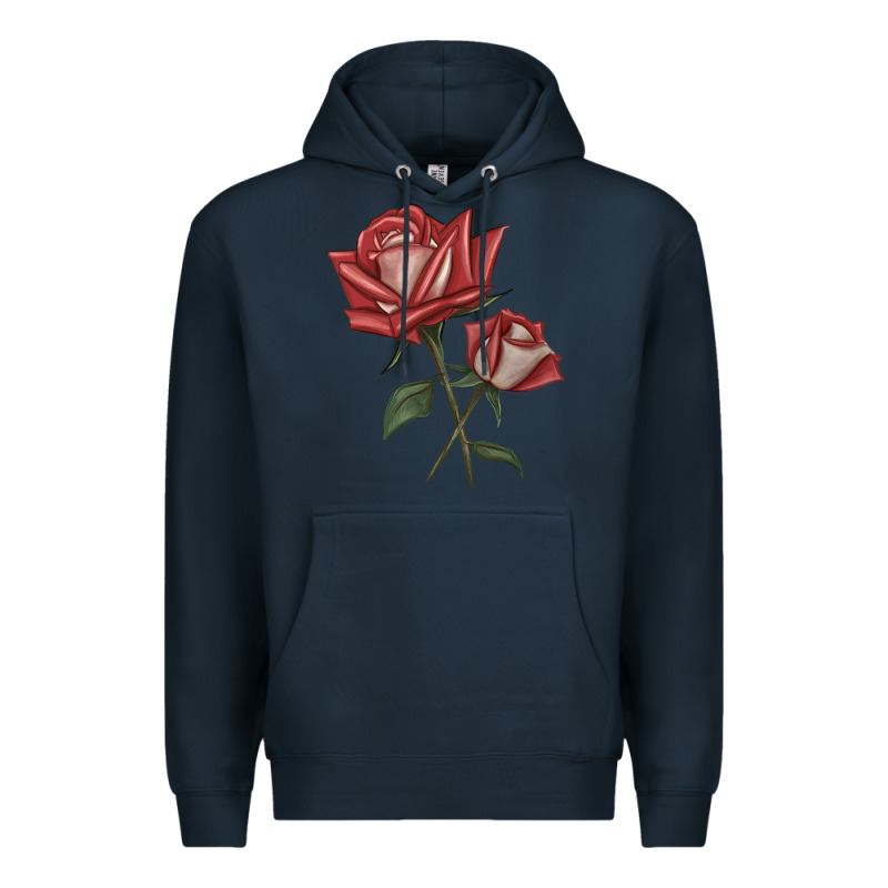 Love Rose Grandiflora Rose Premium Hoodie by LillyAllenDesigns | Teevron