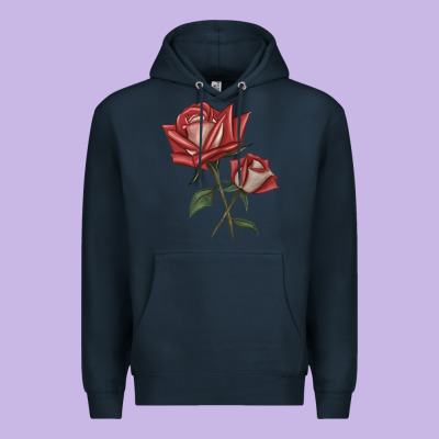 Love Rose Grandiflora Rose Premium Hoodie Designed By Lillyallendesigns