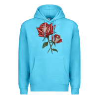 Ocean Blue love rose grandiflora rose Premium Hoodie - LillyAllenDesigns