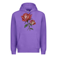 Purple love rose grandiflora rose Premium Hoodie - LillyAllenDesigns